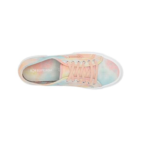 SUPERGA Womens Orange Traction Eyelets Logo Fantasy Cotu Athletic Sneakers 39.5 - Picture 3 of 4
